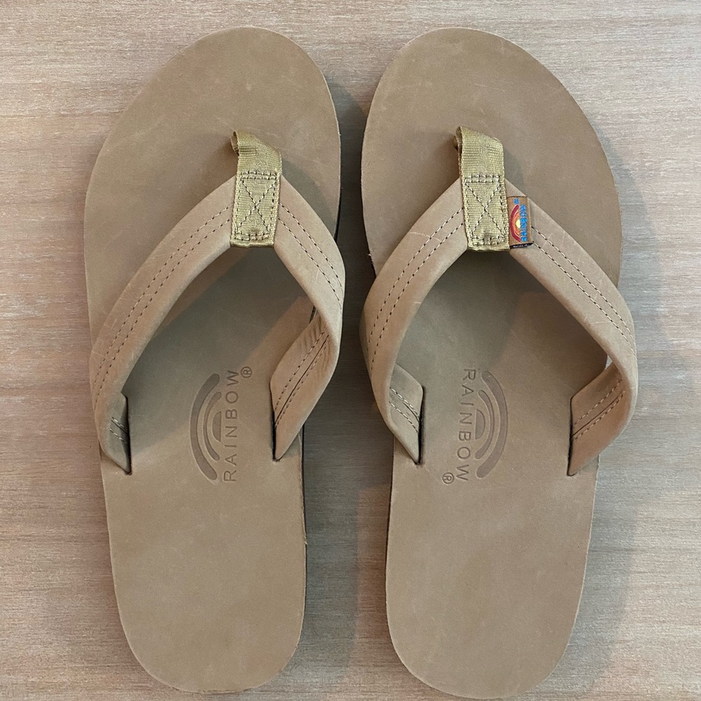 NWOT Rainbow Sandals Men’s 11-12